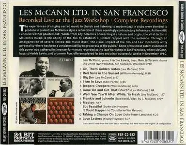 Les McCann - Les McCann Ltd. in San Francisco: Recorded Live at the Jazz Workshop (1960) {Fresh Sound FSR-CD 682 rel 2012}