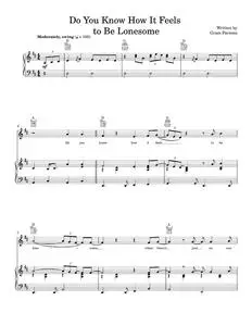 Do you know how it feels to be lonesome - Gram Parsons (Piano-Vocal-Guitar)
