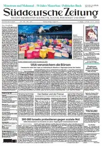 Süddeutsche Zeitung vom 08 August 2011