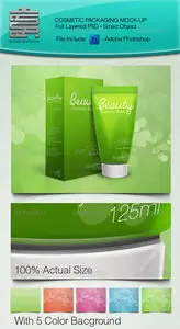 GraphicRiver Cosmetic Packaging Mock-Up