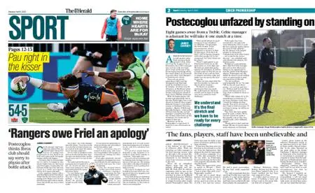 The Herald Sport (Scotland) – April 09, 2022