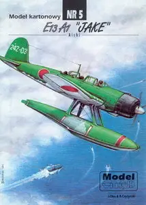 ModelCard 005 Aichi E13A1 Jake [Paper model]
