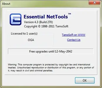 Essential NetTools 4.3 Build 270