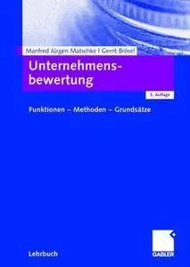 Unternehmensbewertung: Funktionen - Methoden - Grundsätze (German Edition)(Repost)