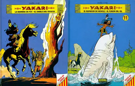 Yakari: La Barrera de Foc. El Diable dels Boscos (Tomo 10) y El Bufador de Núvols. El Furor del Cel (Tomo 11)