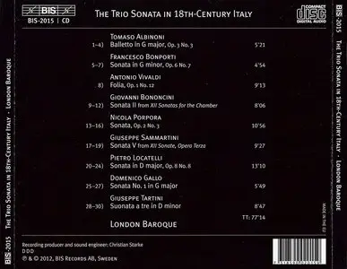 London Baroque - The Trio Sonata in 18th-Century Italy (2012)