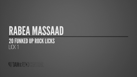 Jam Track Central: Rabea Massaad - 20 Funked Up Rock Licks (2015)