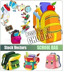 School bag - Stock Vector