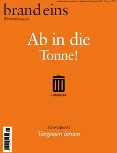 Brand Eins das Wirtschaftsmagazin No 11 2010