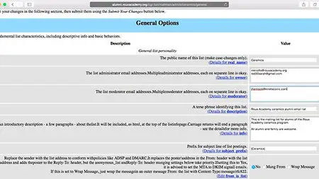 Lynda - Managing Mailing Lists with Mailman