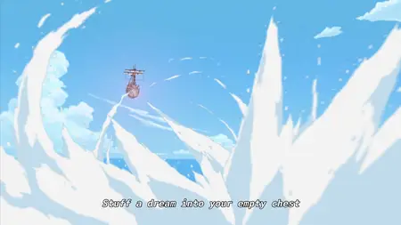 One Piece (1999 S12E12 Venture Into the Devils Sea! The Mysterious Skeleton Floating Through the Fog Koten Gars