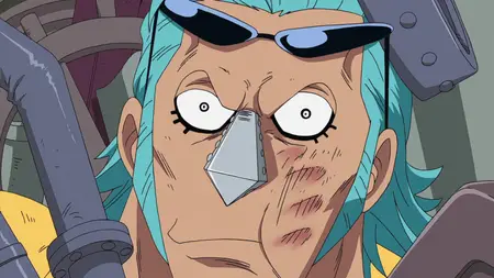 One Piece (1999 S12E12 Venture Into the Devils Sea! The Mysterious Skeleton Floating Through the Fog Koten Gars