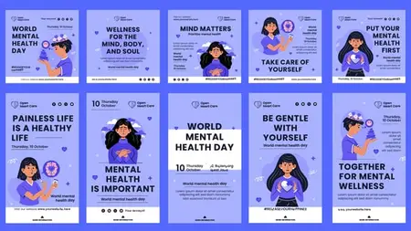 Mental Health Day Feed and Stories Instagram 57910789