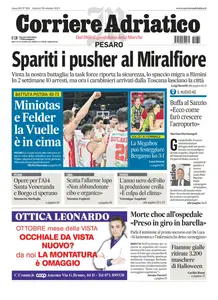 Corriere Adriatico Pesaro - 30 Ottobre 2025