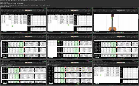 Guitar Music Theory in Excel-Scales, Intervals, Modes & More