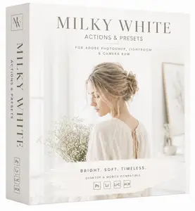 Adobe Exchange - Hydroxy - Milky White - Actions and Presets