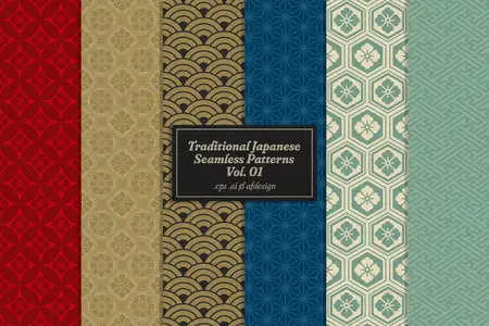 EE - Traditional Japanese Seamless Patterns Vol.1 4NLUSCV