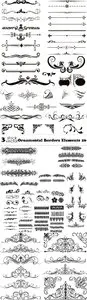 Vectors - Ornamental Borders Elements 26