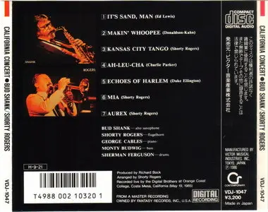 Bud Shank & Shorty Rogers - California Concert (1986)