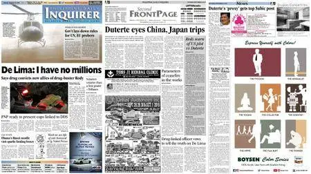 Philippine Daily Inquirer – September 24, 2016