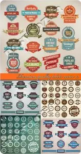 Premium quality labels vector 12