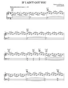If I Ain't Got You - Alicia Keys (Piano-Vocal-Guitar)