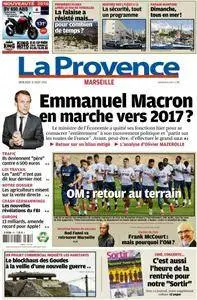 La Provence Marseille du Mercredi 31 Août 2016