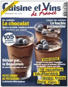 Cuisine et Vins de France N°142 - Novembre 2011