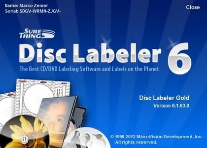 SureThing Disk Labeler Deluxe Gold 6.1.63