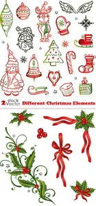 Vectors - Different Christmas Elements