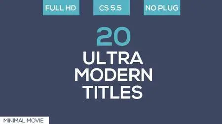 20 Ultra Modern Titles - Project for After Effects (VideoHive)