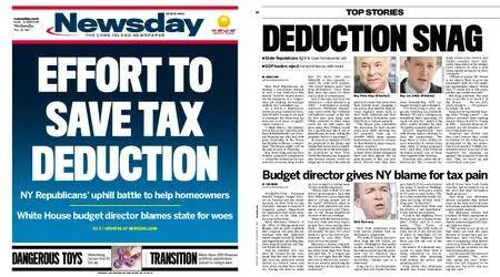 Newsday – November 15, 2017