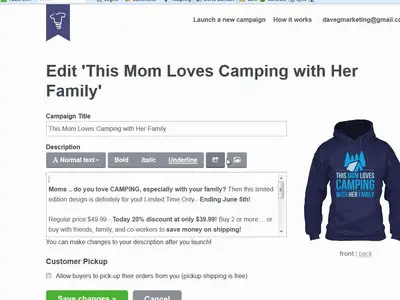 Tee Marketing System