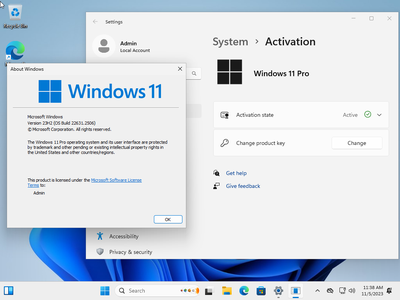 Windows 11 Pro 23H2 Build 22631.2506 (No TPM Required) With Office 2021 Pro Plus Multilingual Preactivated