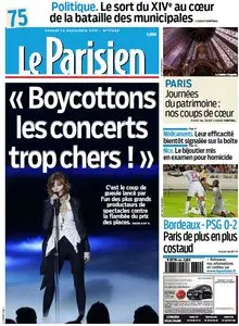 Le Parisien  + Journal de Paris du Samedi 14 Septembre 2013