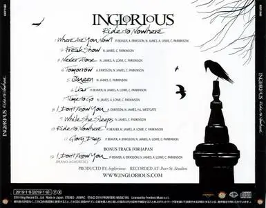 Inglorious - Ride To Nowhere (2019) {Japanese Edition}