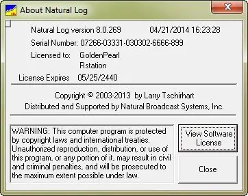 Natural Log 8.0.269
