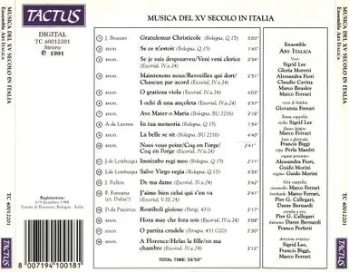 Ensemble Ars Italica - Musica del XV secolo in Italia - Music From 15th Century Italy (1991) {Tactus TC 40012201 rec 1988}