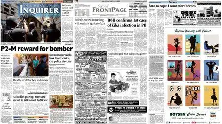 Philippine Daily Inquirer – September 06, 2016