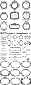 Vectors - Decorative Vintage Frames 14