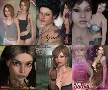 3D Models of Girls - Pack 2
