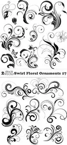 Vectors - Swirl Floral Ornaments 17