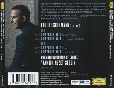Yannick Nezet-Seguin & Chamber Orchestra of Europe - Schumann: The Symphonies (2014) [2CD] {Deutsche Grammophon}