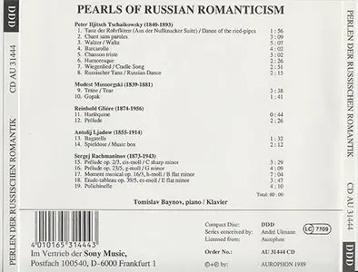 Tomislav Baynov - Pearls of Russian Romanticism (1989)