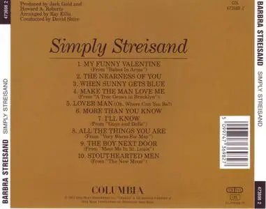 Barbra Streisand - Simply Streisand (1967) [1993, Reissue]