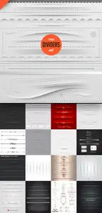 25 Vector Web Dividers Set 1