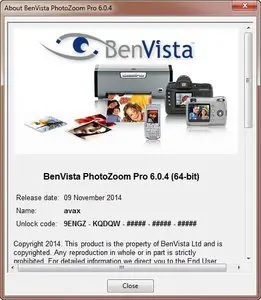 Benvista PhotoZoom Pro 6.0.4
