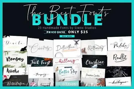 CreativeMarket - The Best Fonts Bundle 3061125