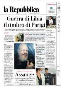 la Repubblica - 12 Aprile 2019