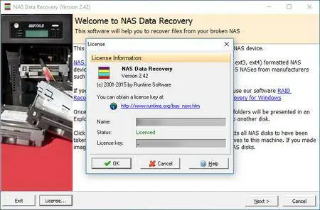 Runtime NAS Data Recovery 2.42